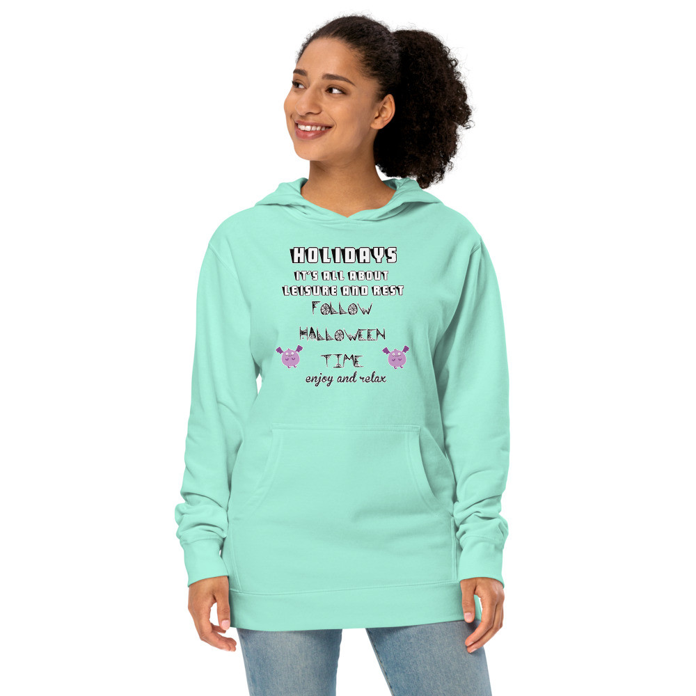 Unisex midweight hoodie Follow Halloween time
