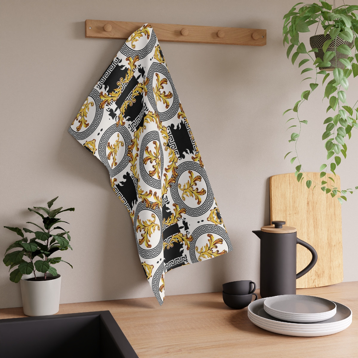 Kitchen Towel Baroque with Greek 