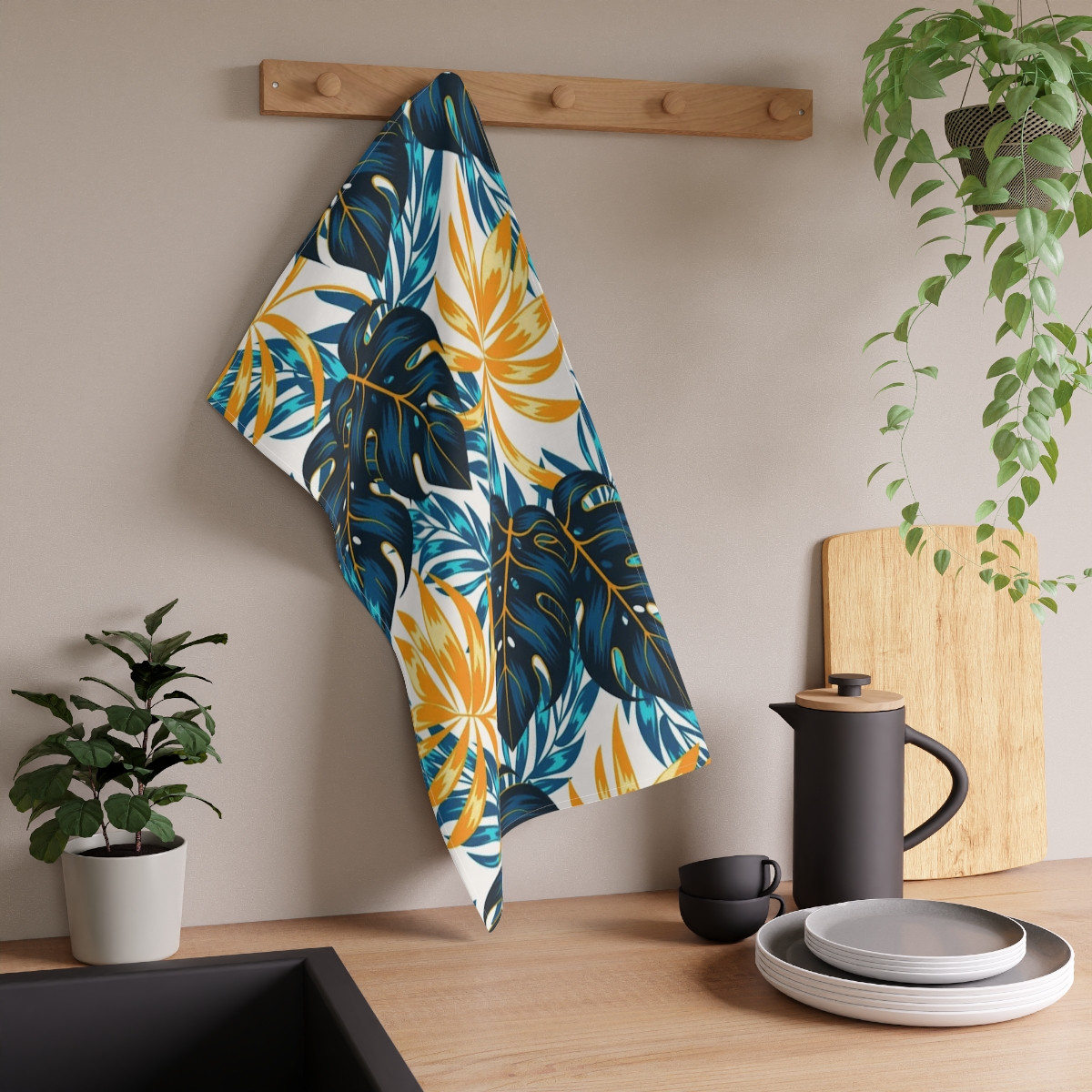 Kitchen Towel Leaves