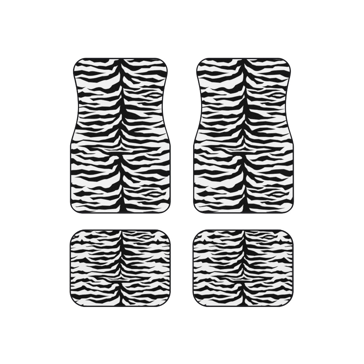 Car Mats (Set of 4) Tiger decoration 
