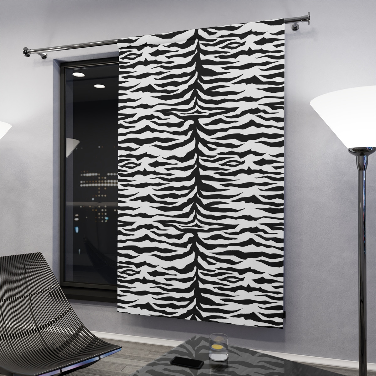 Window Curtains (1 Piece) Tiger decoration 