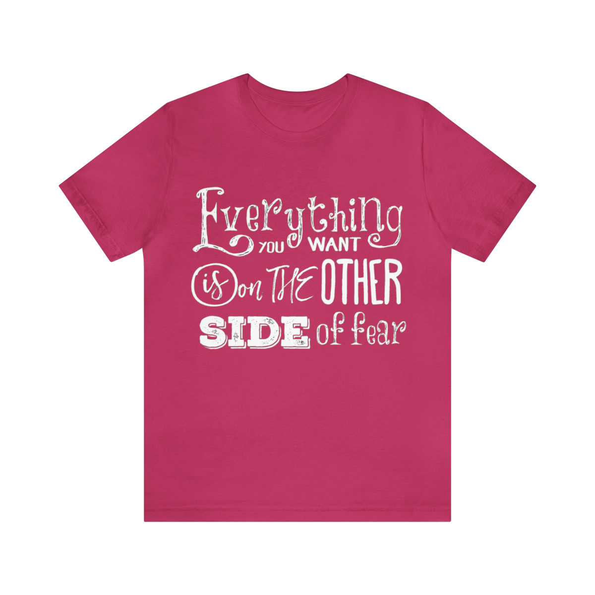 Unisex Jersey Short Sleeve Tee Other side of fear