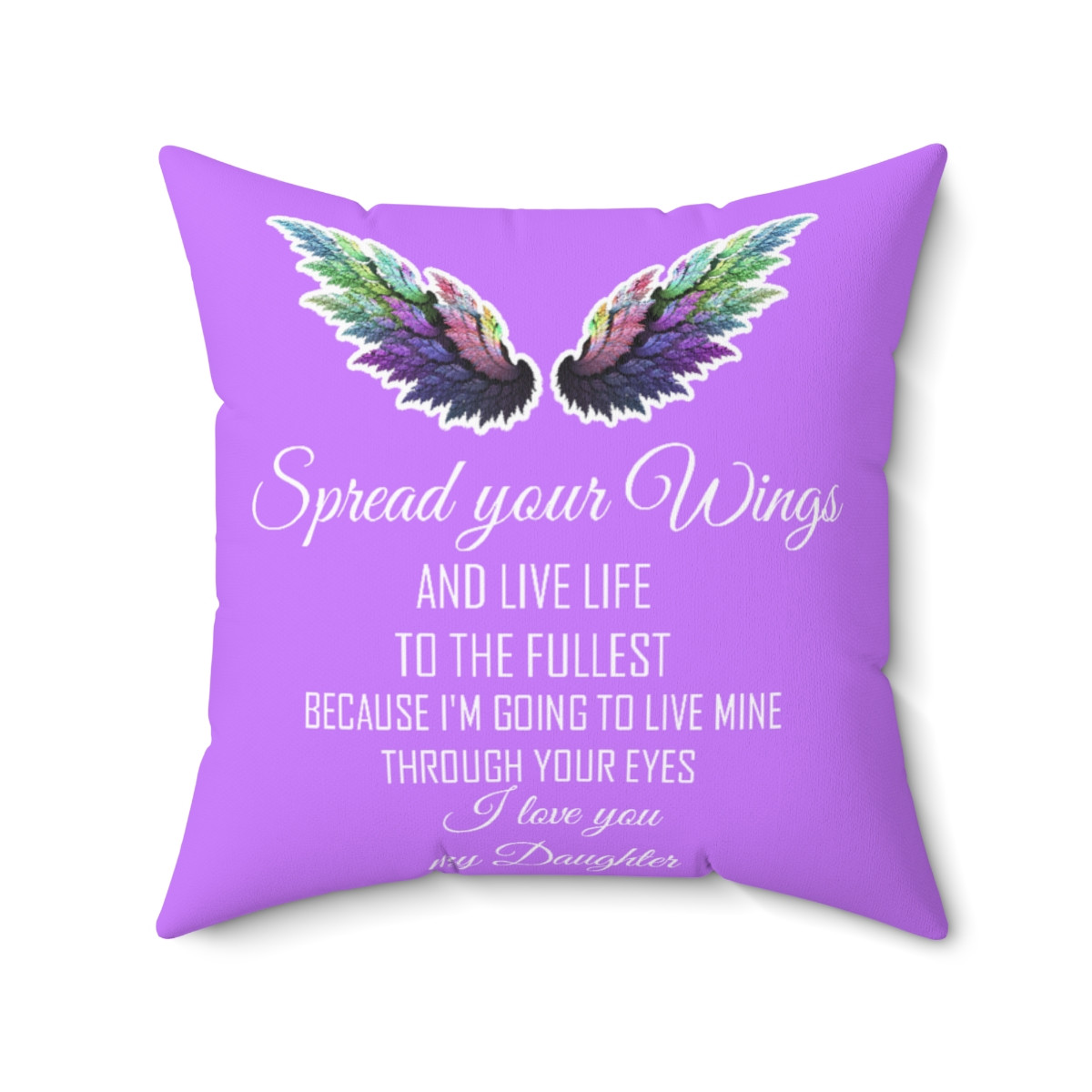 Spun Polyester Square Pillow Spread your wings 