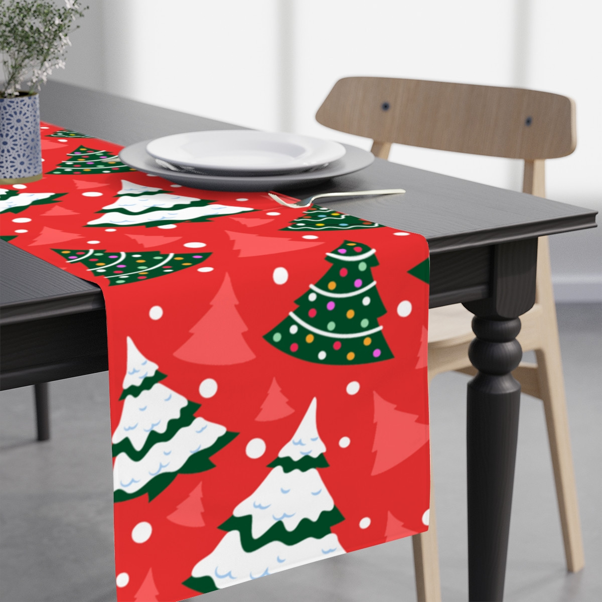 Table Runner Christmas trees 