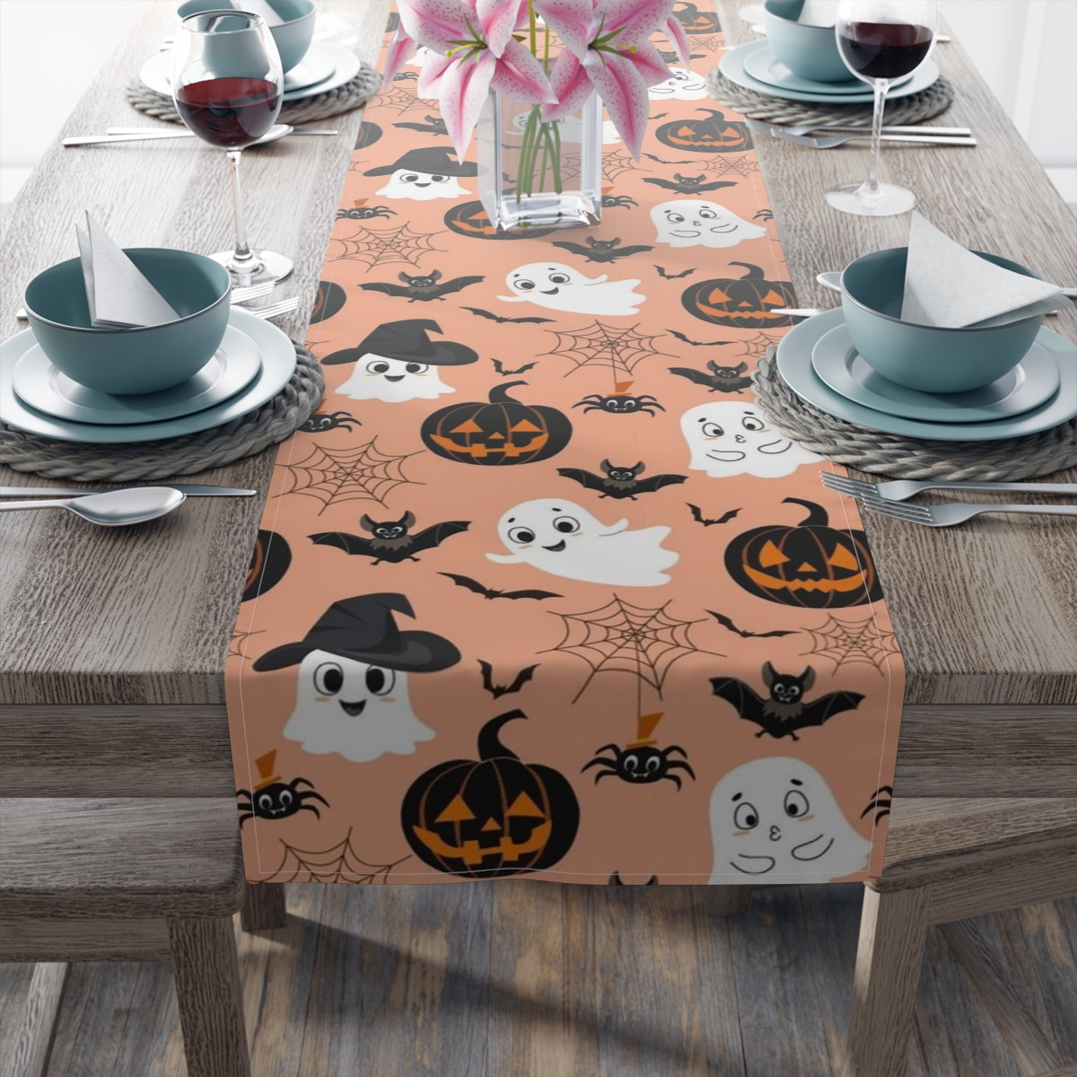 Table Runner (Cotton, Poly) Halloween 