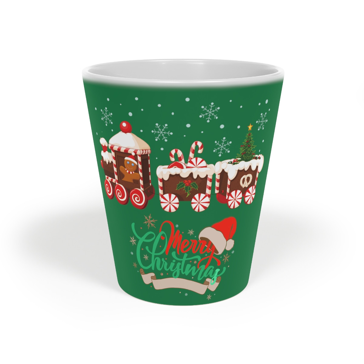 Latte Mug, 12oz Candy train 