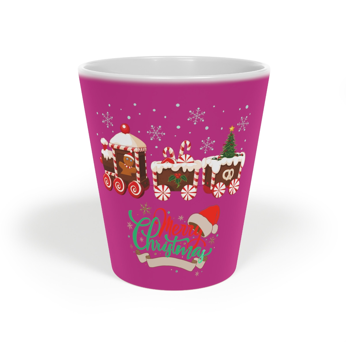 Latte Mug, 12oz Candy train 