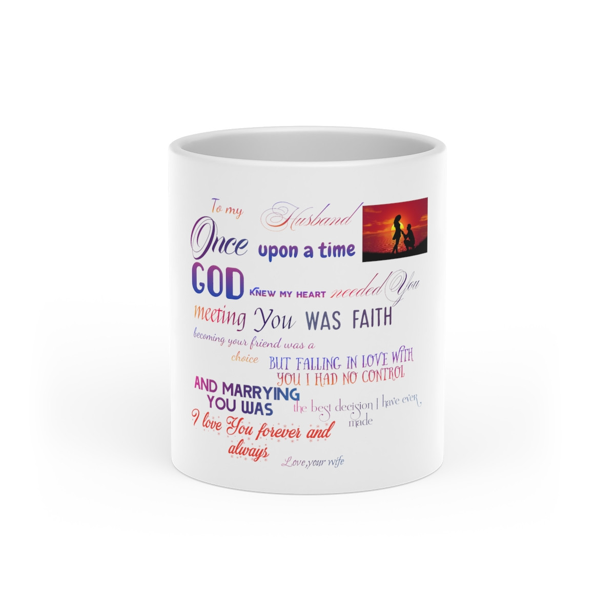 Heart-Shaped Mug To my Husband