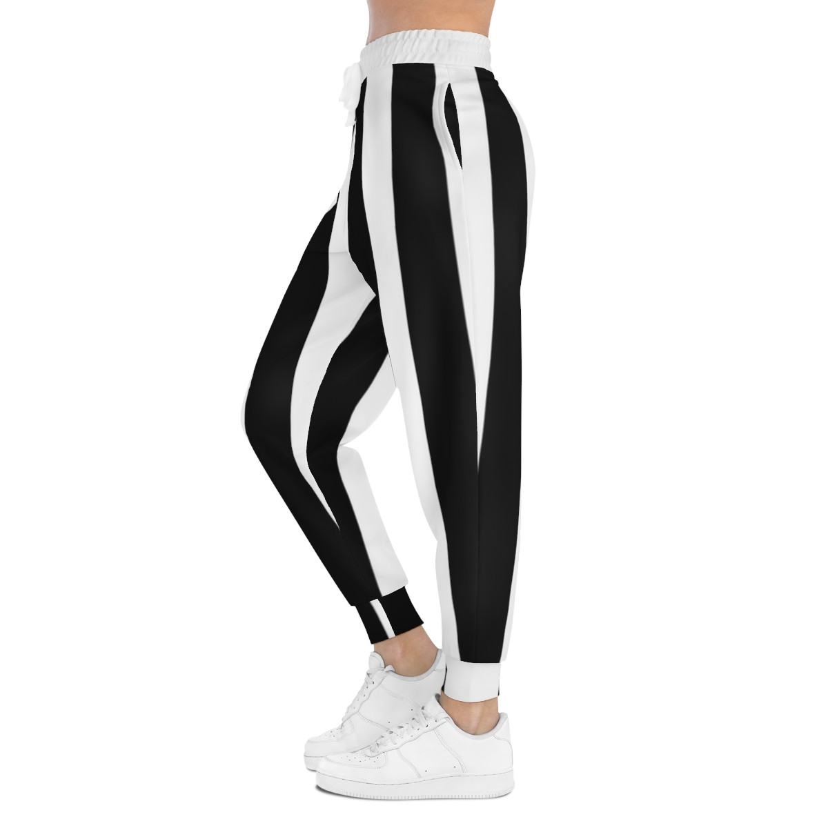 Athletic Joggers (AOP) black and white