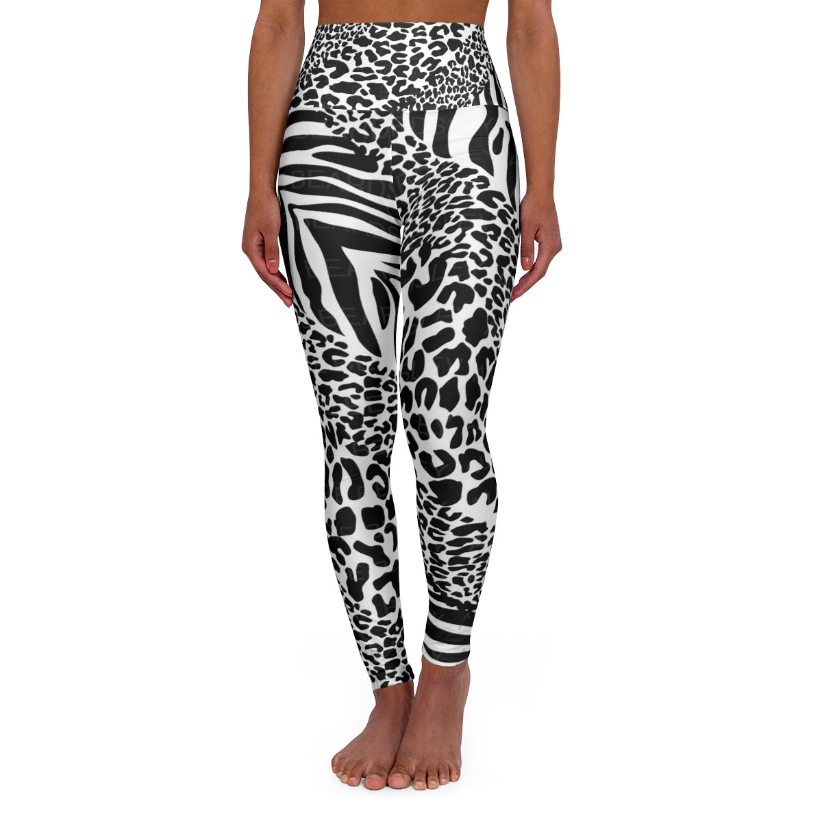 High Waisted Yoga Leggings ANIMAL PRINT