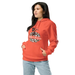 Bullets & Bonfires Two-Sided Unisex eco raglan hoodie
