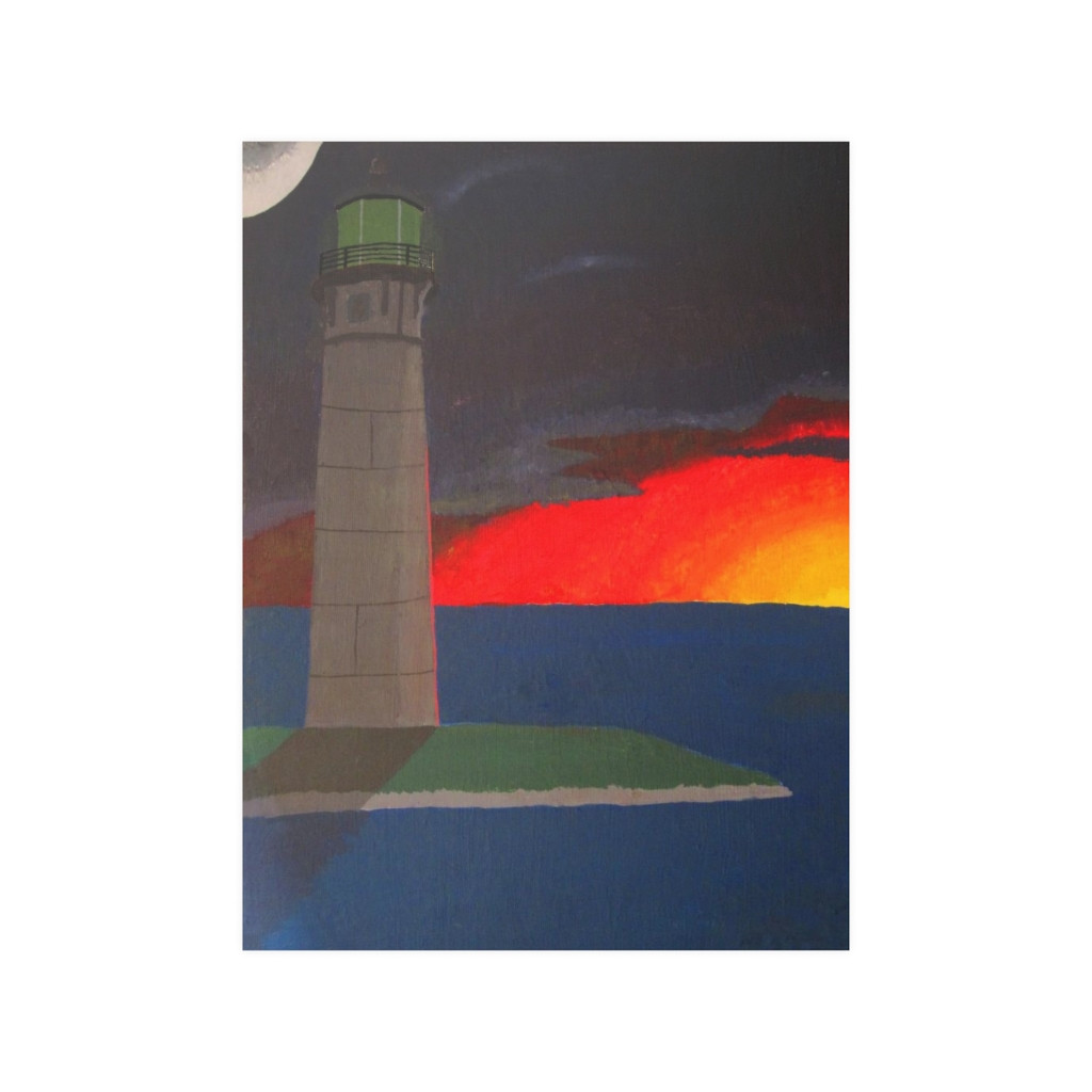 "Lighthouse Sunset" Wall Art