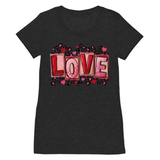 Valentine's Day - LOVE Ladies T-shirt
