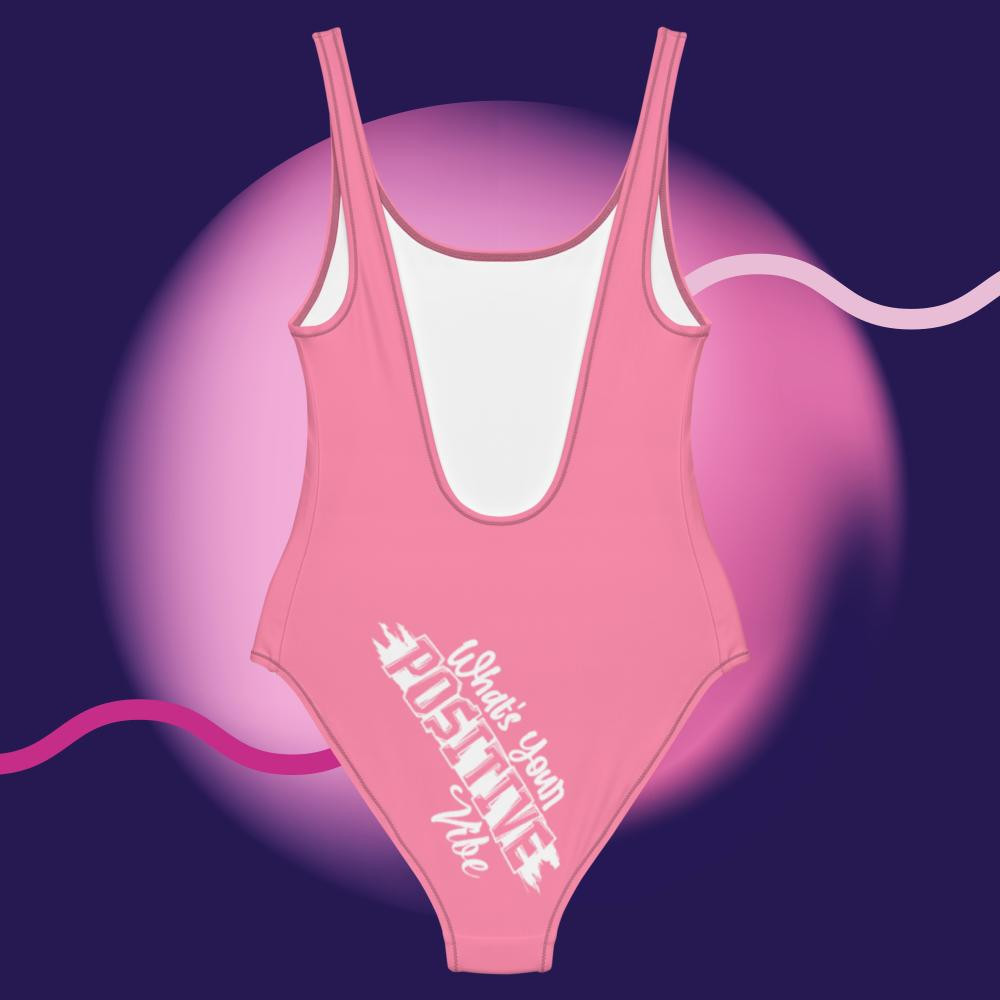 What's Your Positive One-Piece Swimsuit Tickle Me Pink