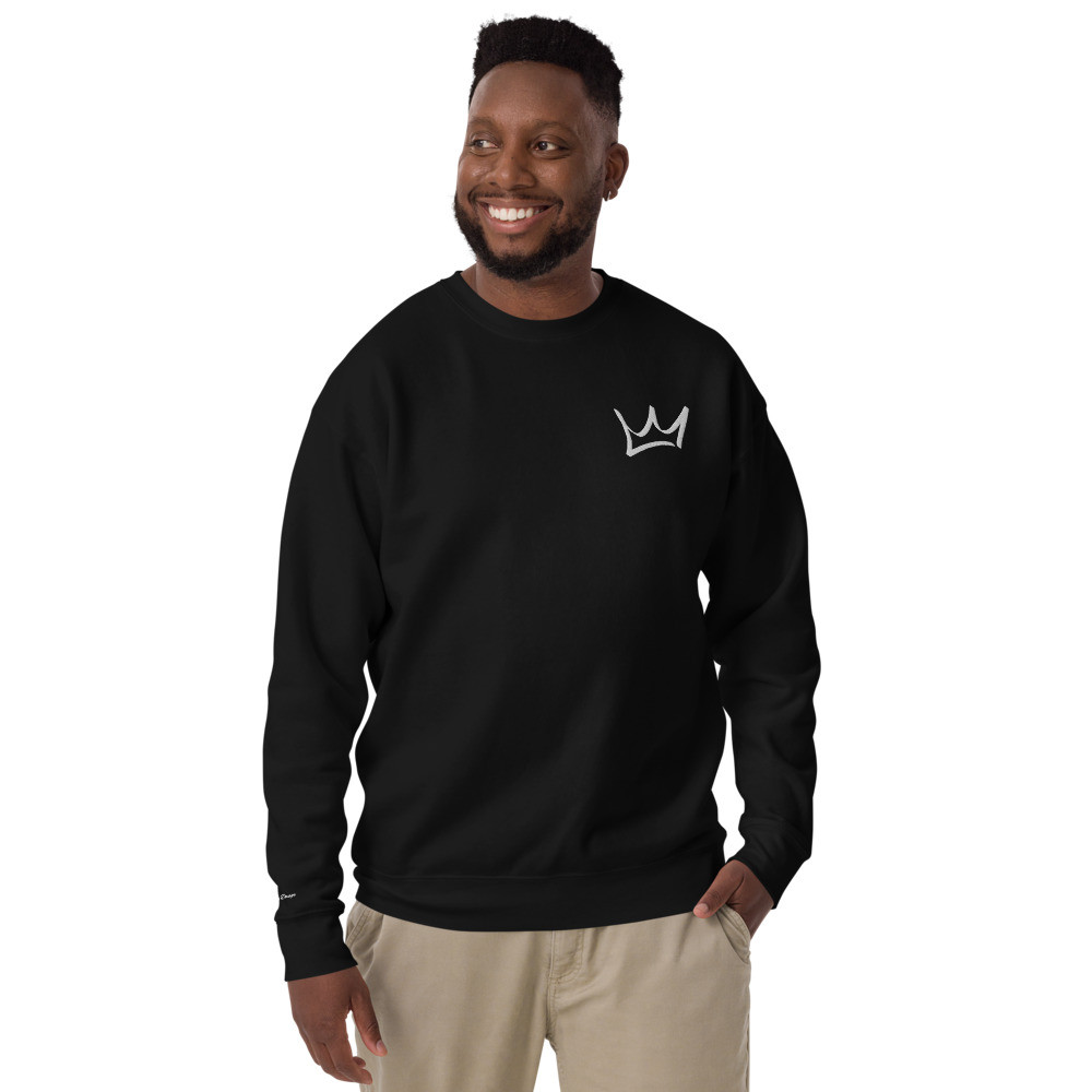 Crown Unisex Embroidered Premium Sweatshirt