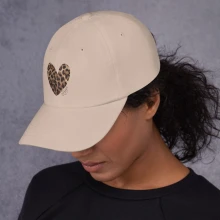 Leopard Heart Dad hat