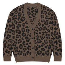 Leopard Print Knitted cardigan