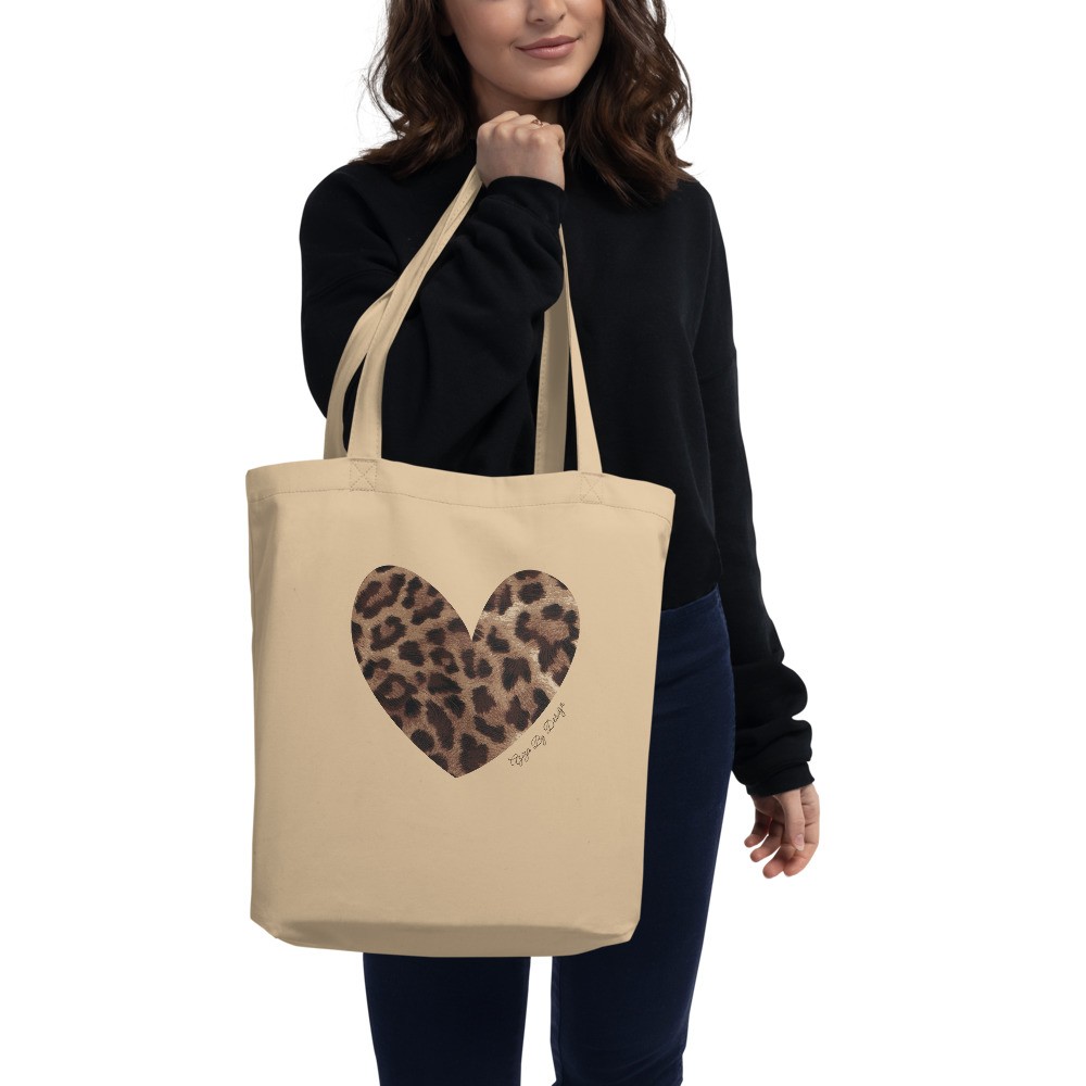Leopard Heart Tote Bag