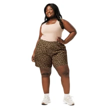Leopard All-Over Print Unisex Athletic Long Shorts