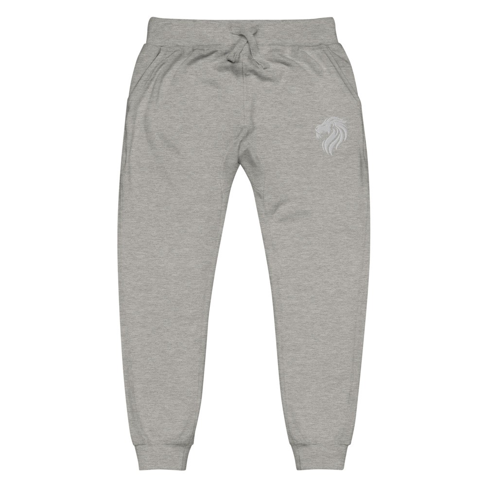 Lion-Chayil Embroidered Unisex fleece sweatpants