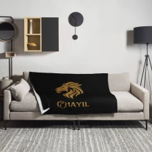 Lion-Chayil Throw Blanket