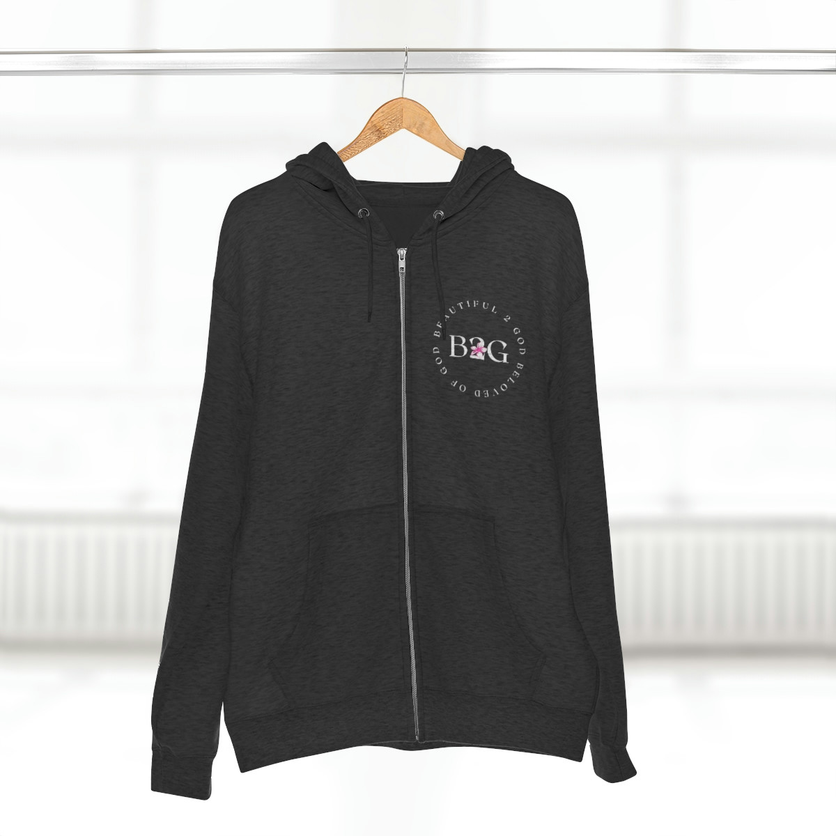 B2G: Beautiful 2 God - Unisex Premium Zip Up Hoodie