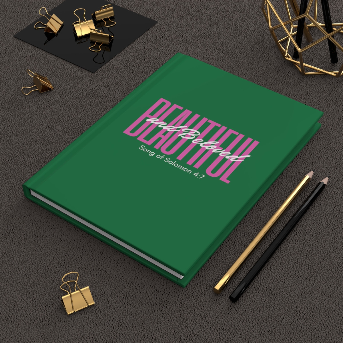 Beautiful & Beloved - Kelly Green Hardcover Journal