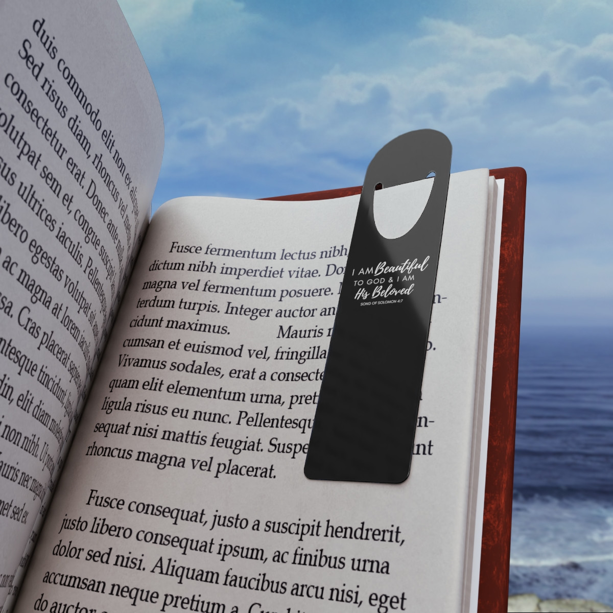 I Am Beautiful to God: Script - Black Bookmark