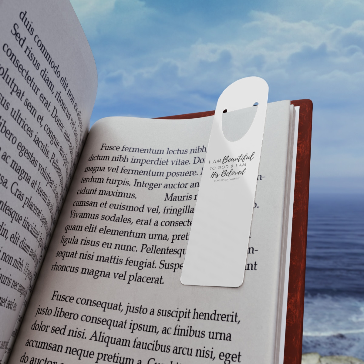 I Am Beautiful to God: Script - White Bookmark