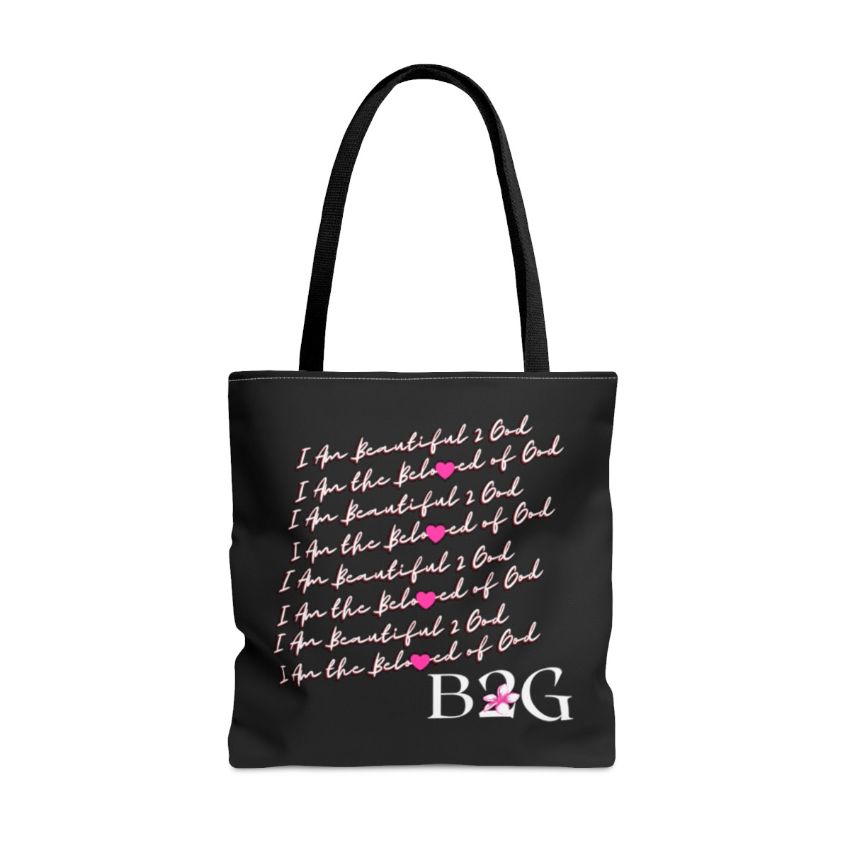 I Am the Beloved of God - Black Tote Bag