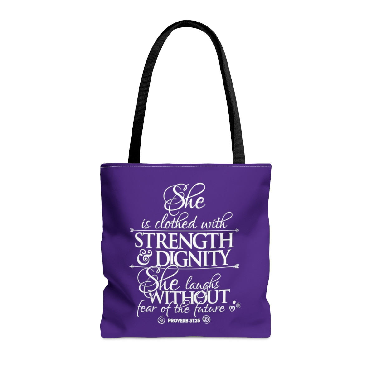 Strength & Dignity - Royal Purple Tote Bag