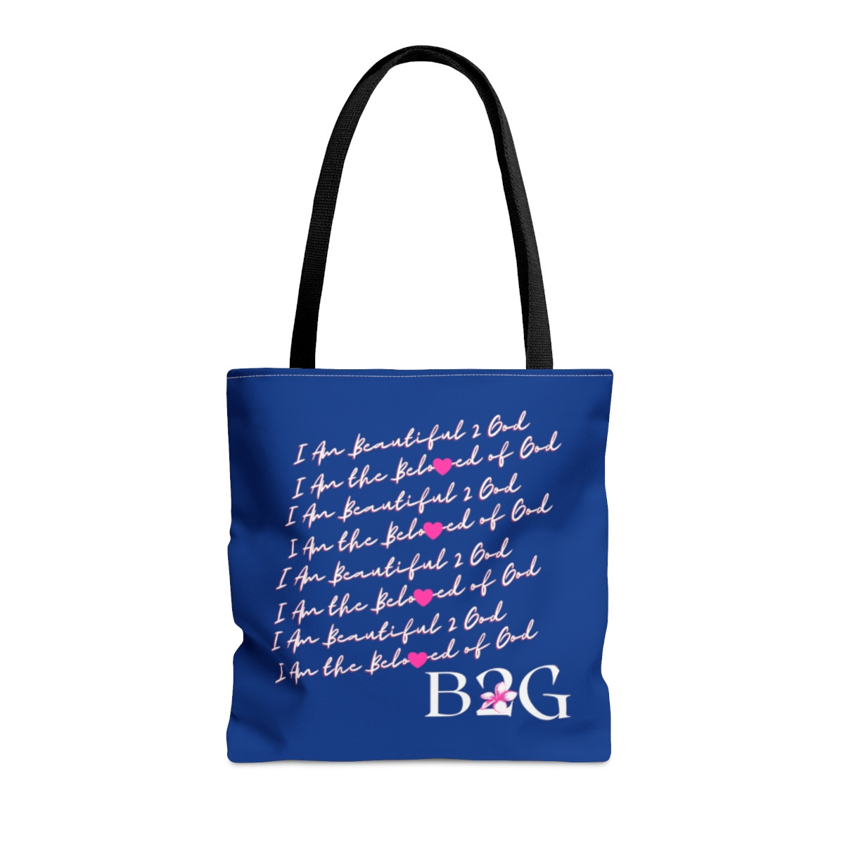 I Am the Beloved of God – Blue Tote Bag