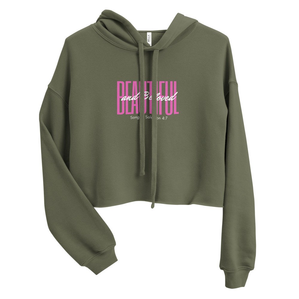 Beautiful & Beloved - Women's Crop Hoodie