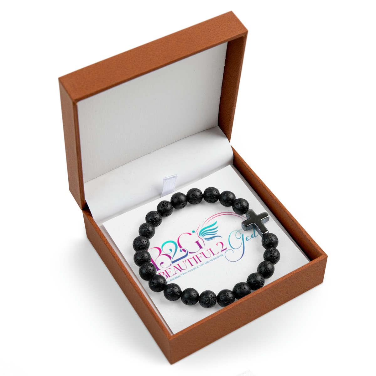 Unisex Cross Bead Bracelet