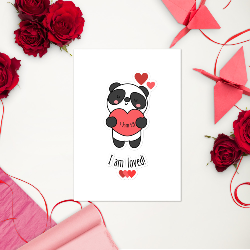 I AM LOVED Sticker sheet