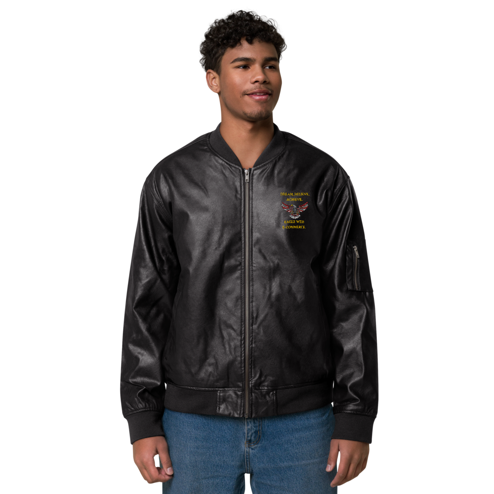 Leather Bomber Jacket