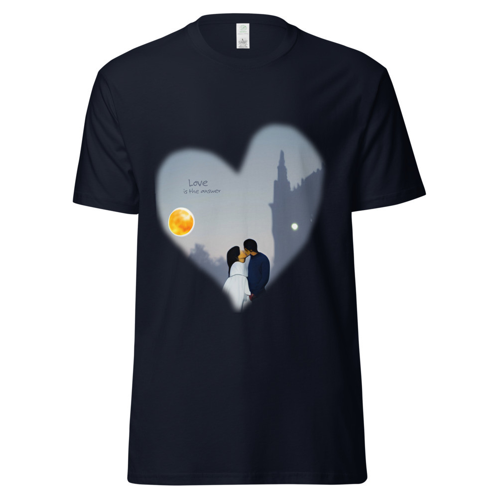 "Love is the answer" Unisex organic cotton tee