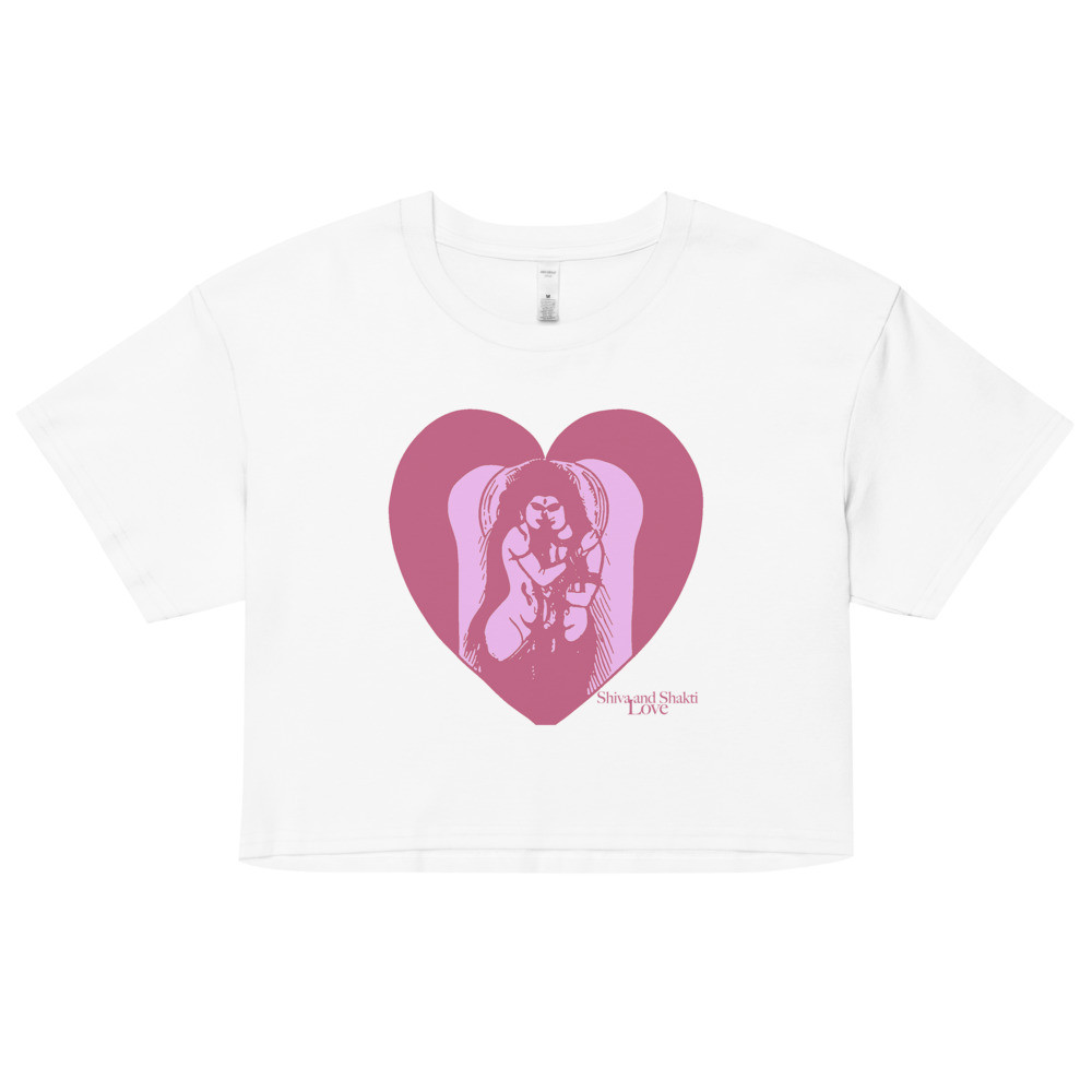 Shiva and Shakti Love - Women’s crop top