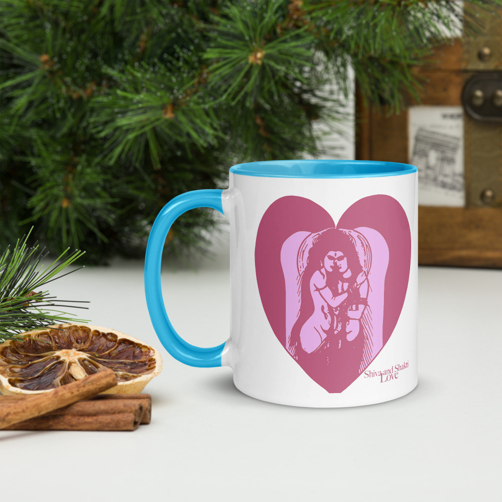 Shiva & Shakti Love - Mug with Color Inside