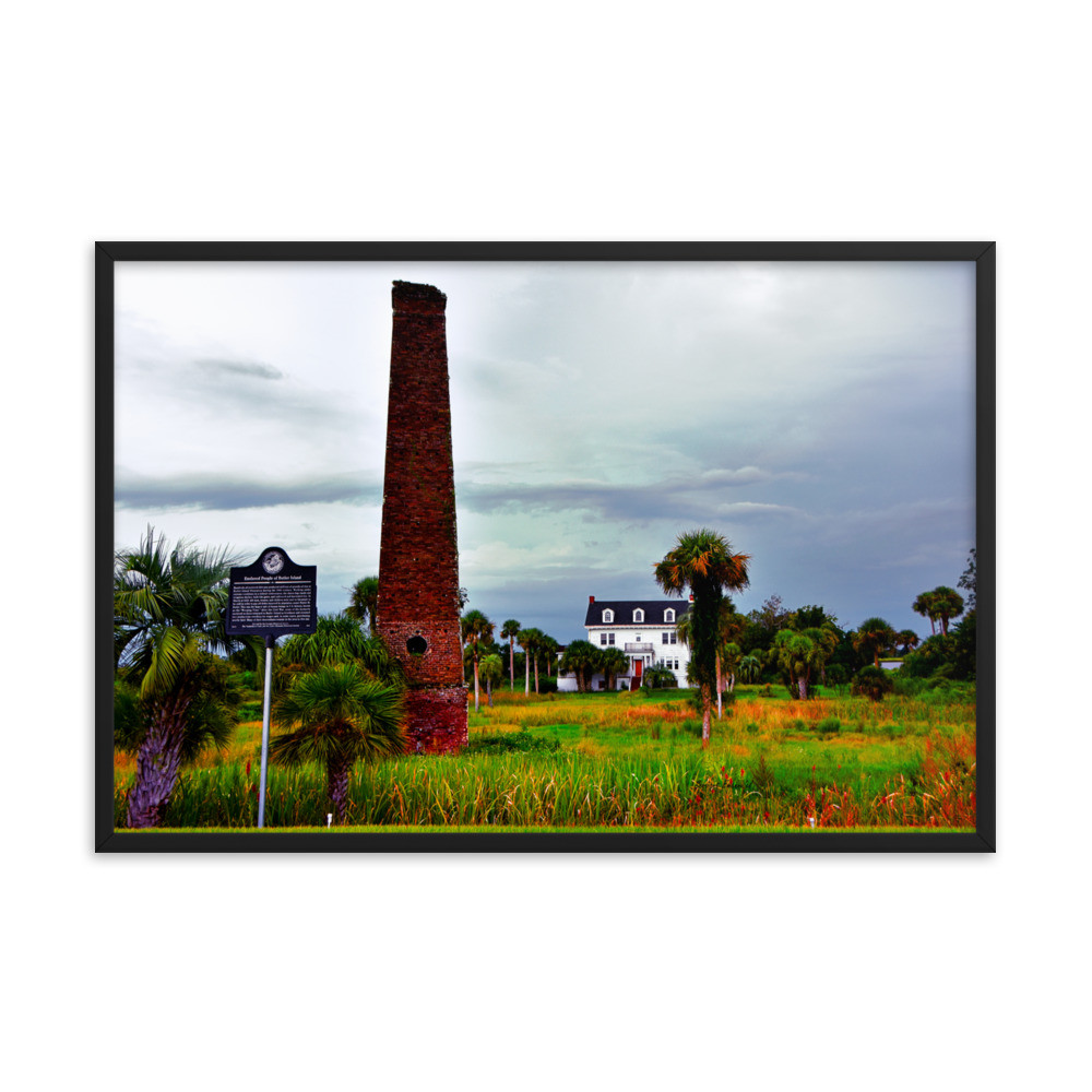 Framed photo paper poster