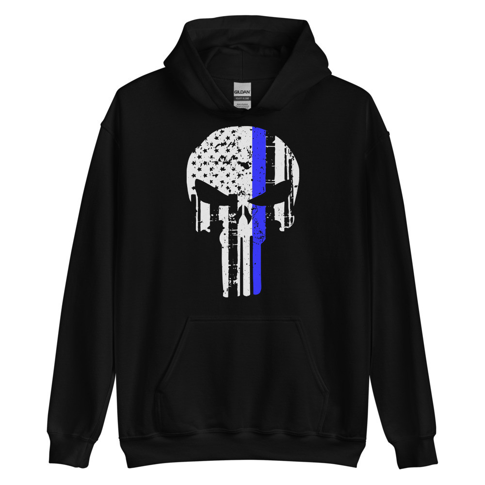 Punisher Thin Blue Line Hoodie