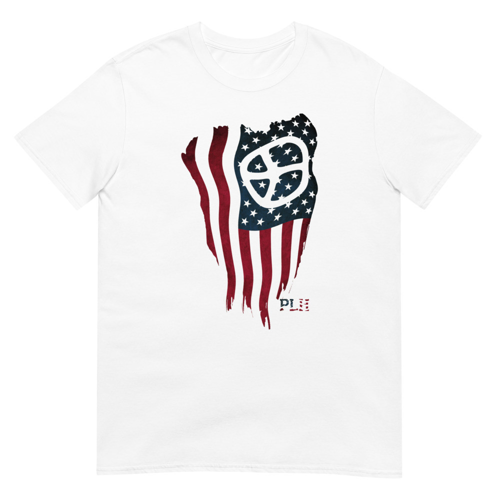 Peace Love Happiness Flag T-shirt