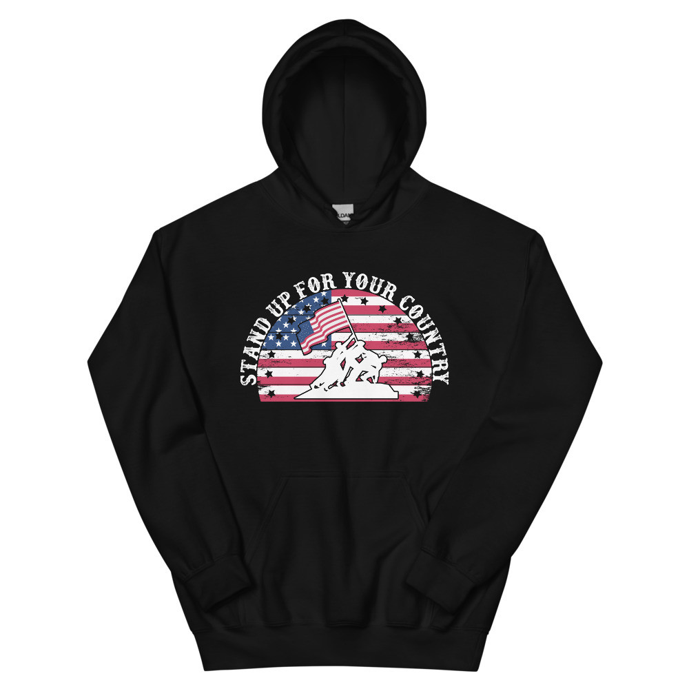 Stand for Your Country - Raising the Flag Hoodie