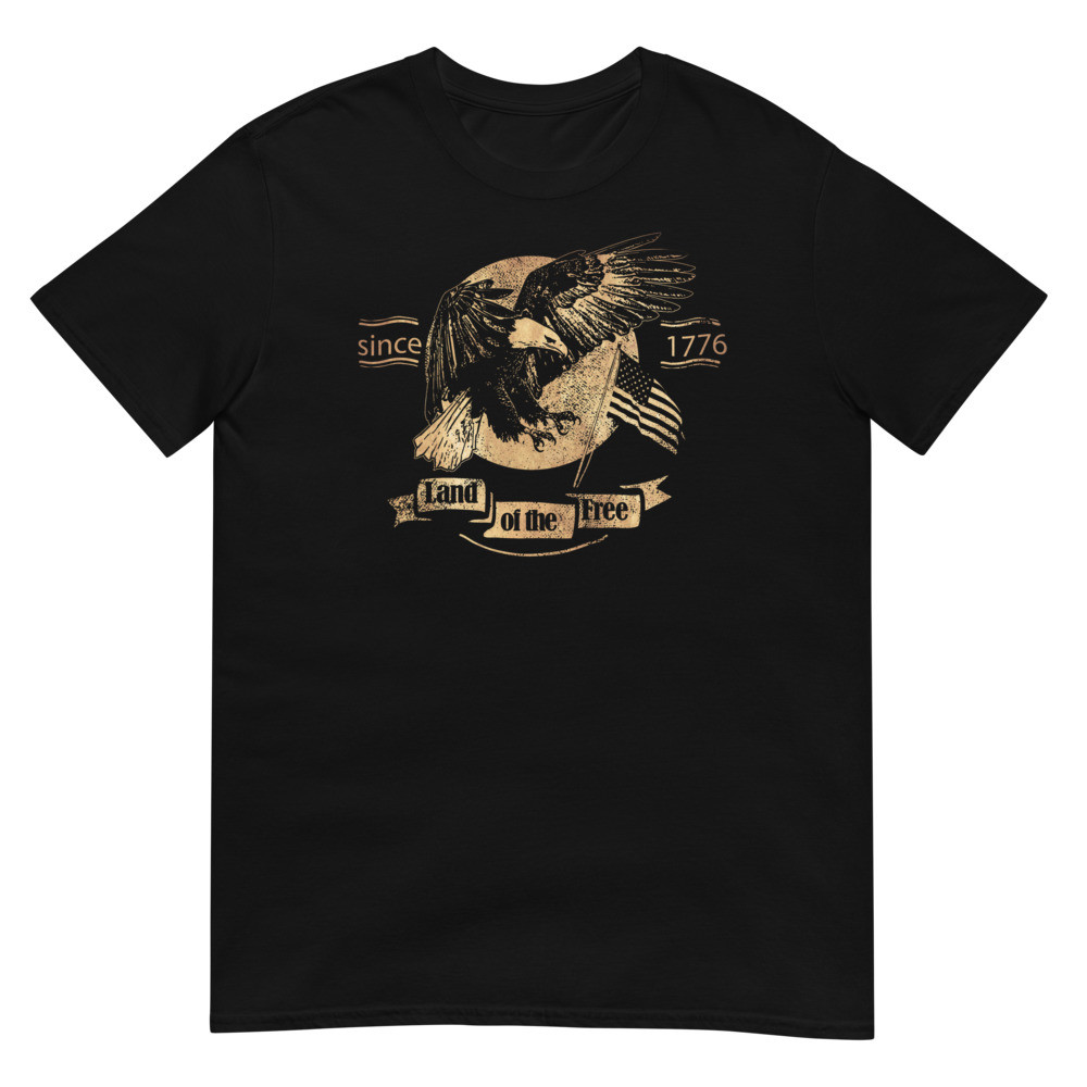 Land of the Free 1776 Eagle Tshirt