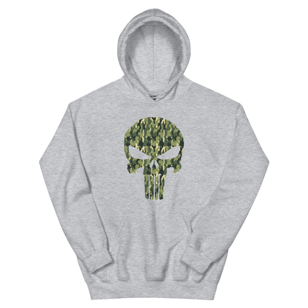 Punisher Camouflage Skull Hoodie