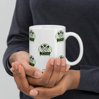 White glossy mug "Blazed"