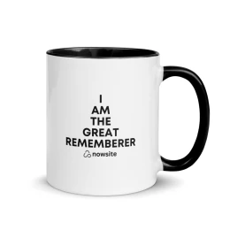 I Am The Great Rememberer - Mug with Color Inside