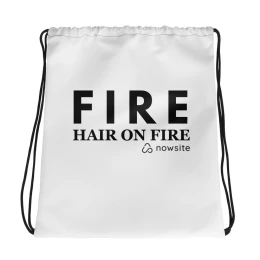 Fire Hair on Fire - Drawstring bag
