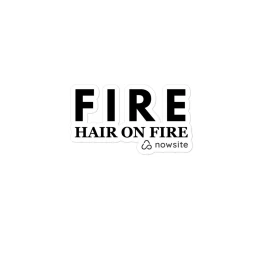 Fire Hair on Fire - Bubble-free stickers
