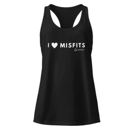 I Love Misfits - Women’s fitted racerback tank top